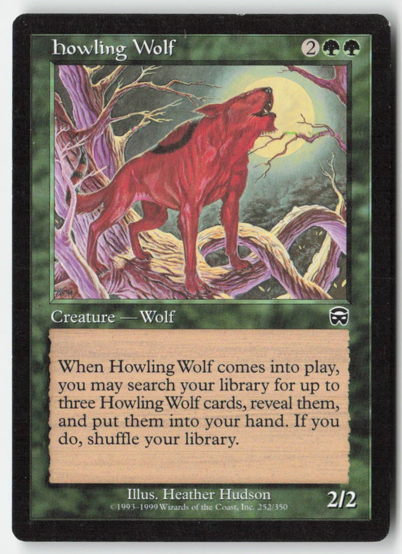 Howling Wolf MMQ 252 Common Moderately Played