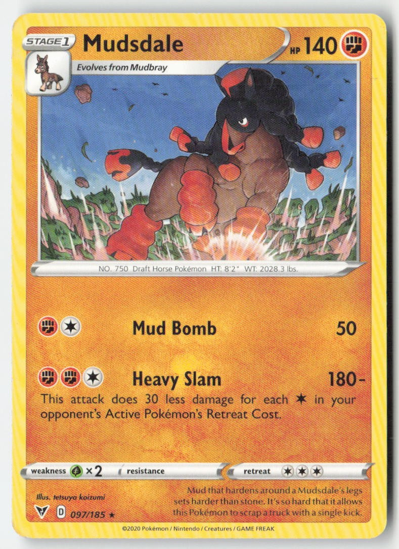 Mudsdale 97/185 Regular Vivid Voltage Moderately Played, Front
