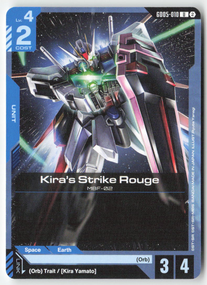 Kira's Strike Rouge GD05-010 Uncommon Normal Lightly Played