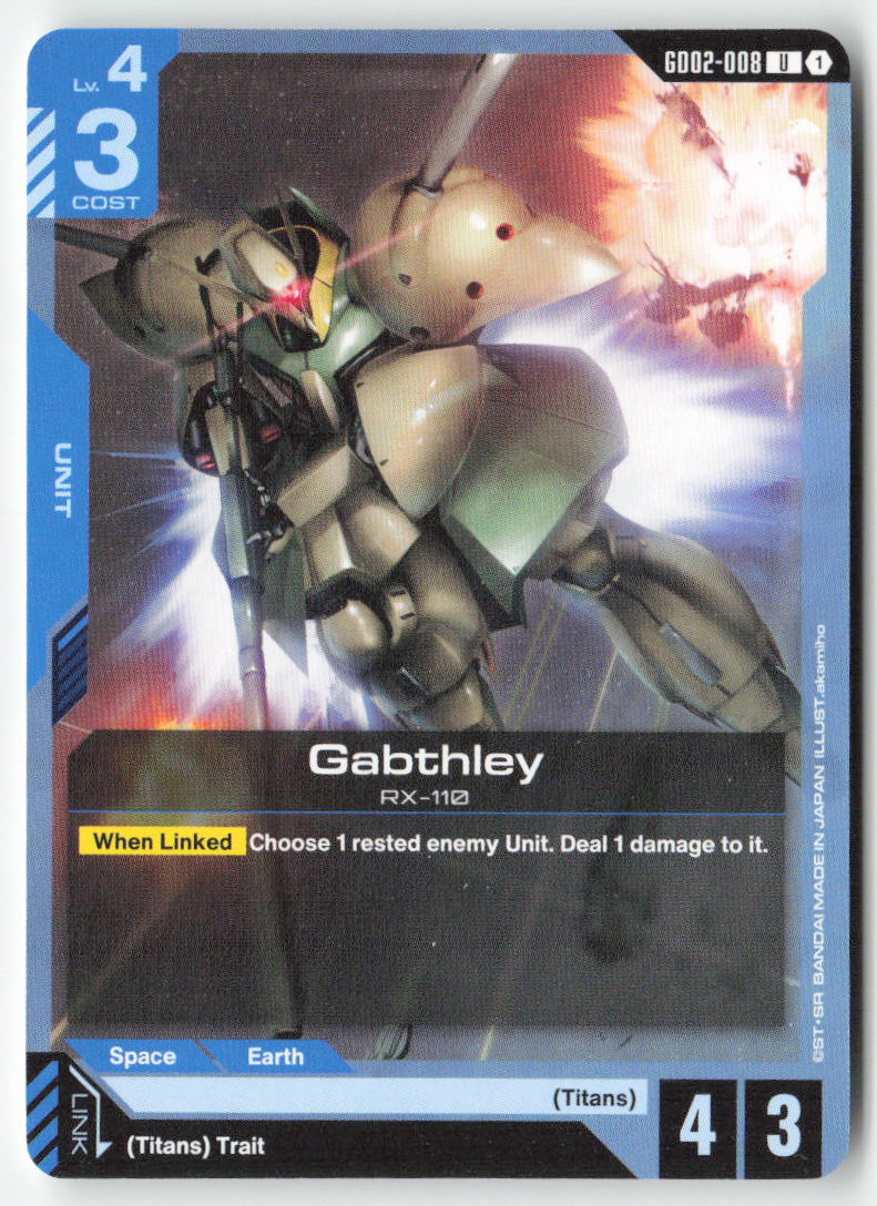 Gabthley GD02-008 Uncommon Normal Lightly Played