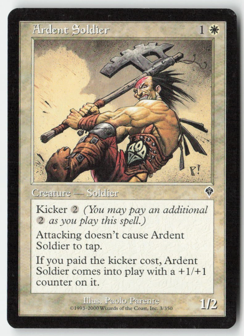 Ardent Soldier INV 3 Common Moderately Played