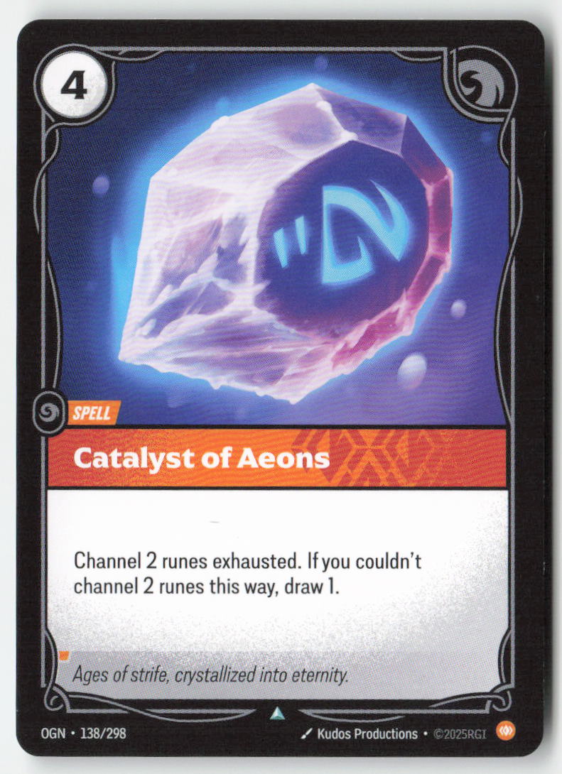 Catalyst of Aeons #138/298 - Origins - Riftbound - Uncommon - Lightly Played