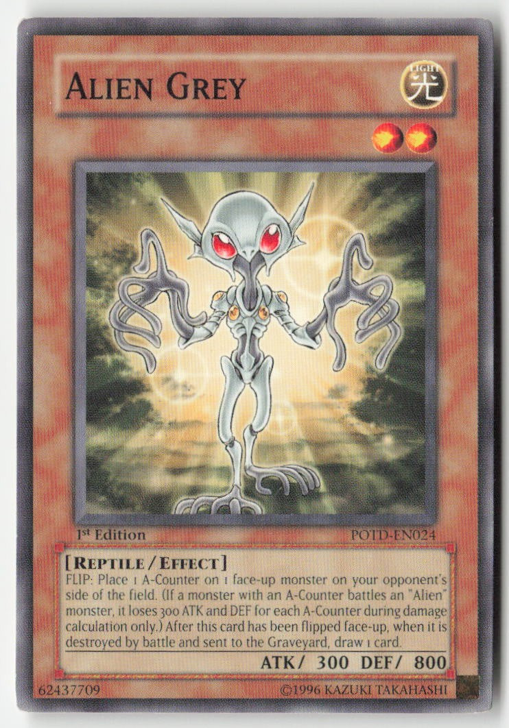 Alien Grey POTD-EN024 1st Edition Common Moderately Played