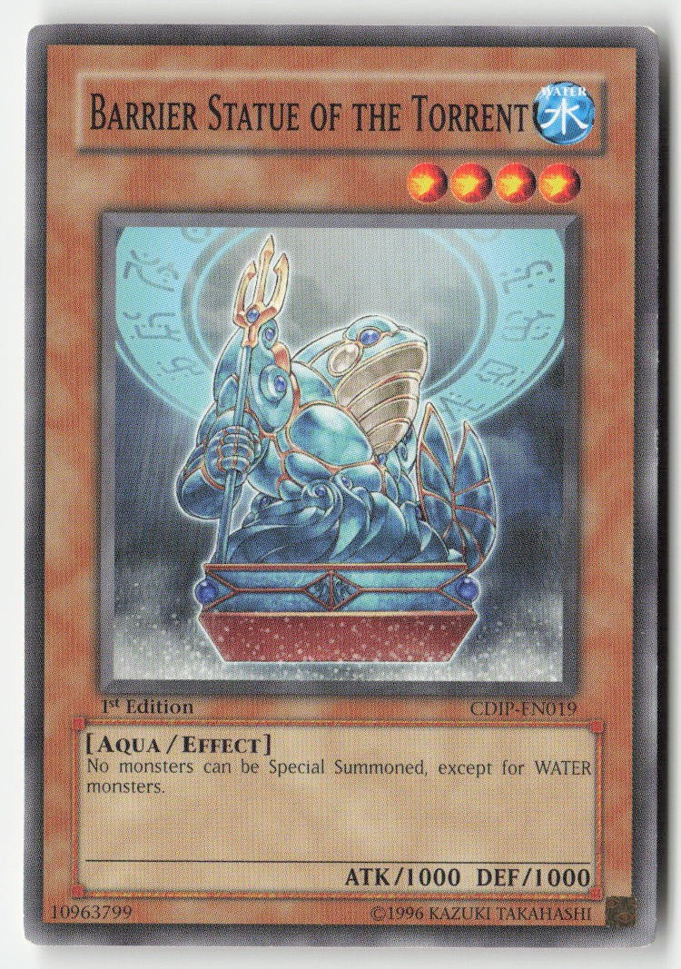 Barrier Statue of the Torrent CDIP-EN019 1st Edition Common Moderately Played