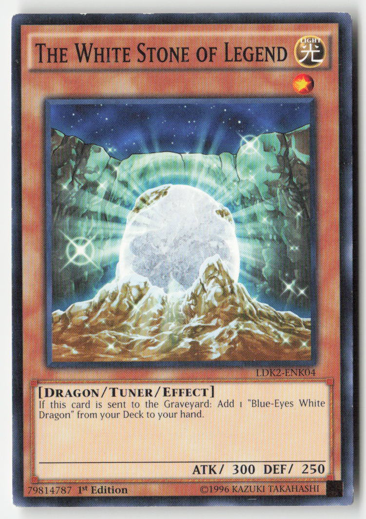 The White Stone of Legend LDK2-ENK04 1st Edition Common Moderately Played, Front