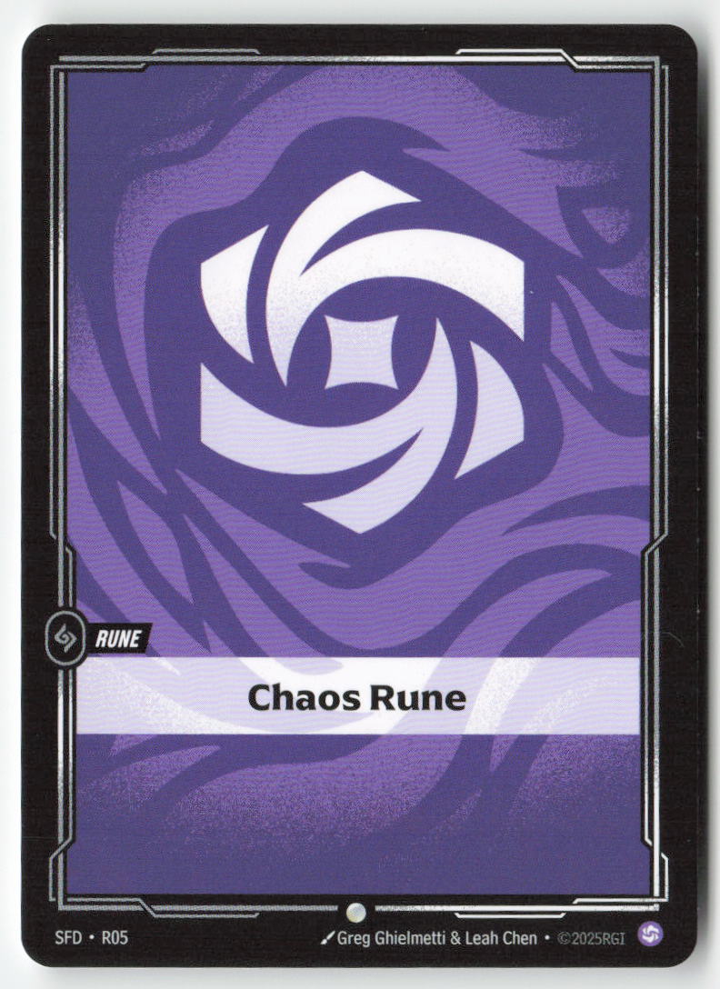 Chaos Rune #R05 - Spiritforged - Riftbound - Common - Lightly Played