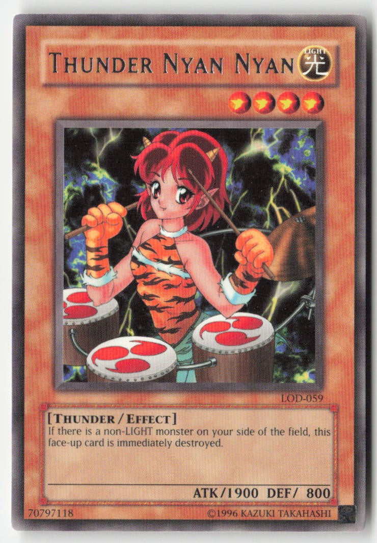 Thunder Nyan Nyan LOD-059 Unlimited Rare Moderately Played