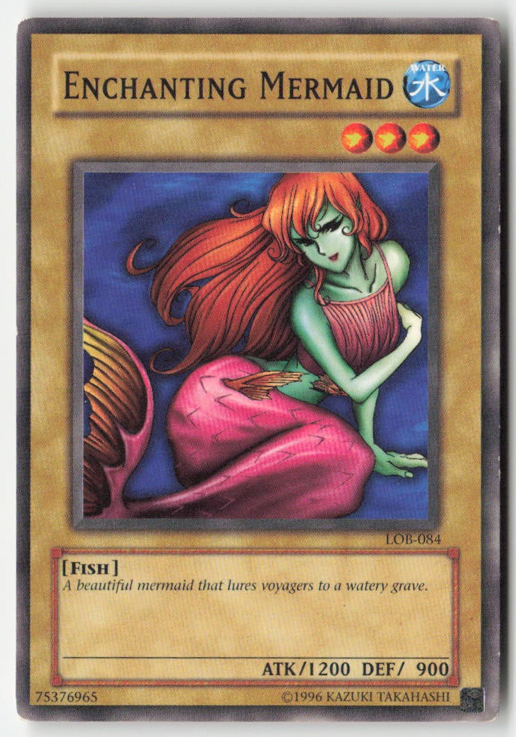 Enchanting Mermaid LOB-084 Unlimited Common Moderately Played, Front