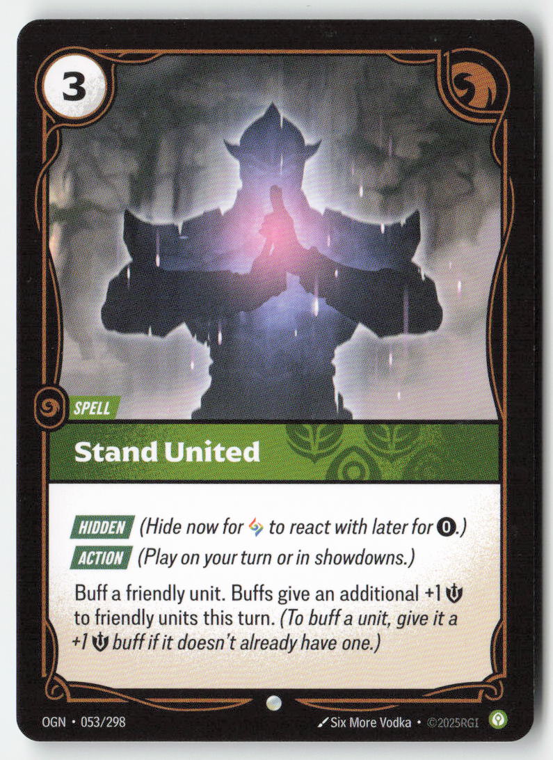Stand United #053/298 - Origins - Riftbound - Common - Lightly Played