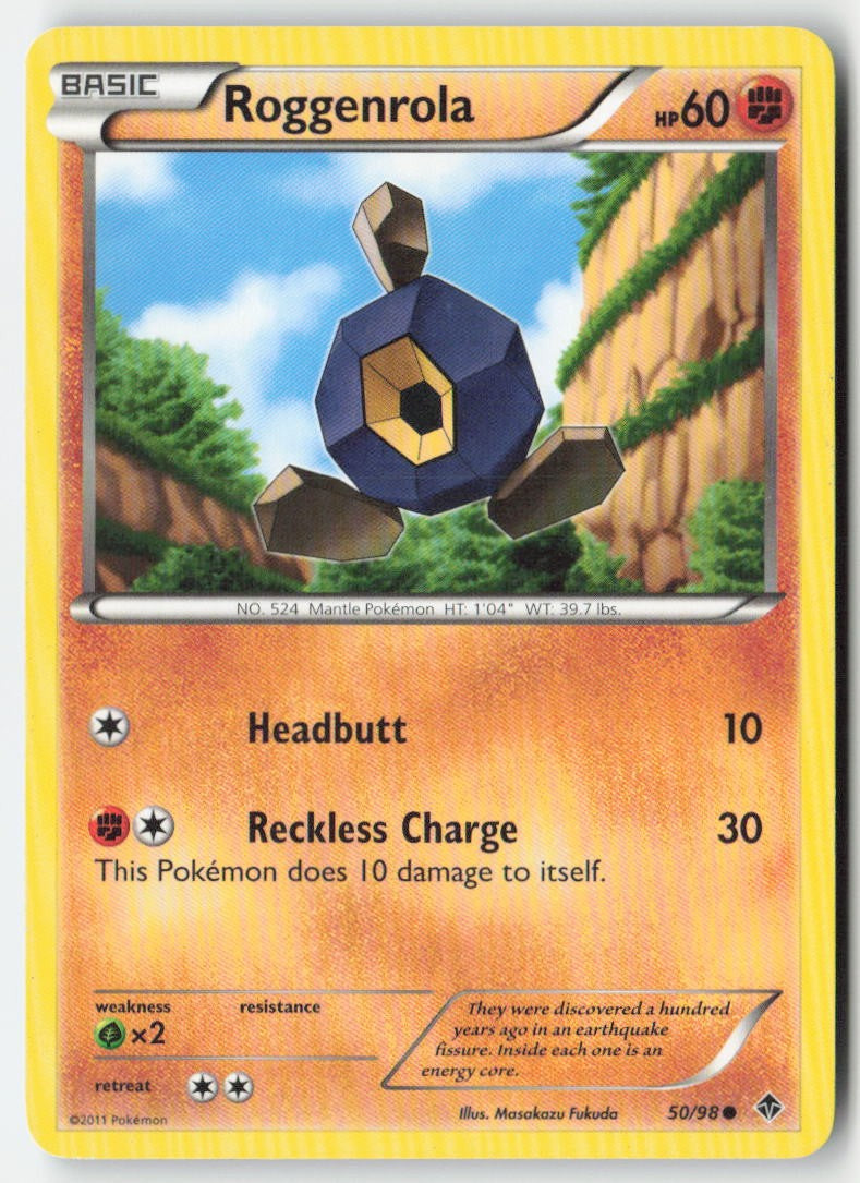 Roggenrola 50/98 Regular Emerging Powers Moderately Played