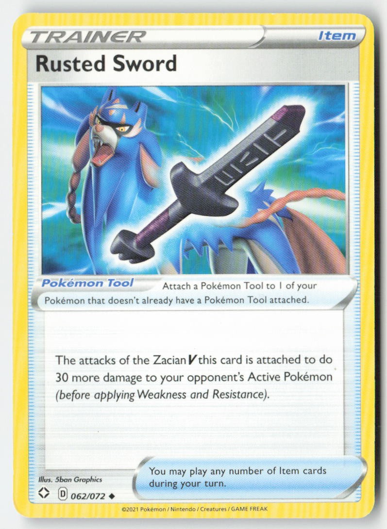 Rusted Sword 62/72 Regular Shining Fates Moderately Played