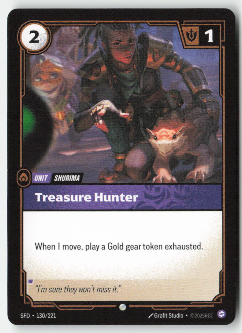 Treasure Hunter #130/221 - Spiritforged - Riftbound - Common - Lightly Played