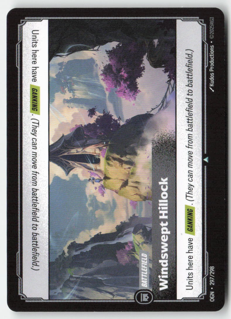 Windswept Hillock #297/298 - Origins - Riftbound - Uncommon - Lightly Played