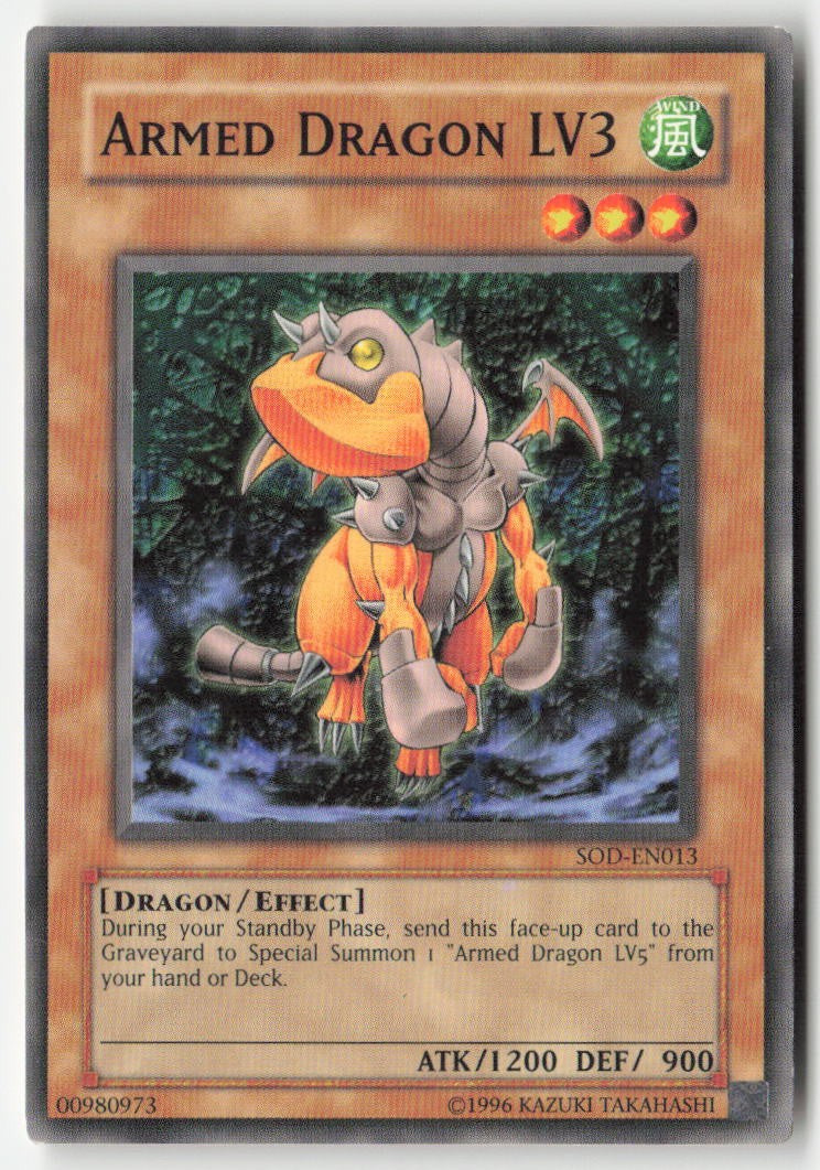 Armed Dragon LV3 SOD-EN013 Unlimited Common Moderately Played