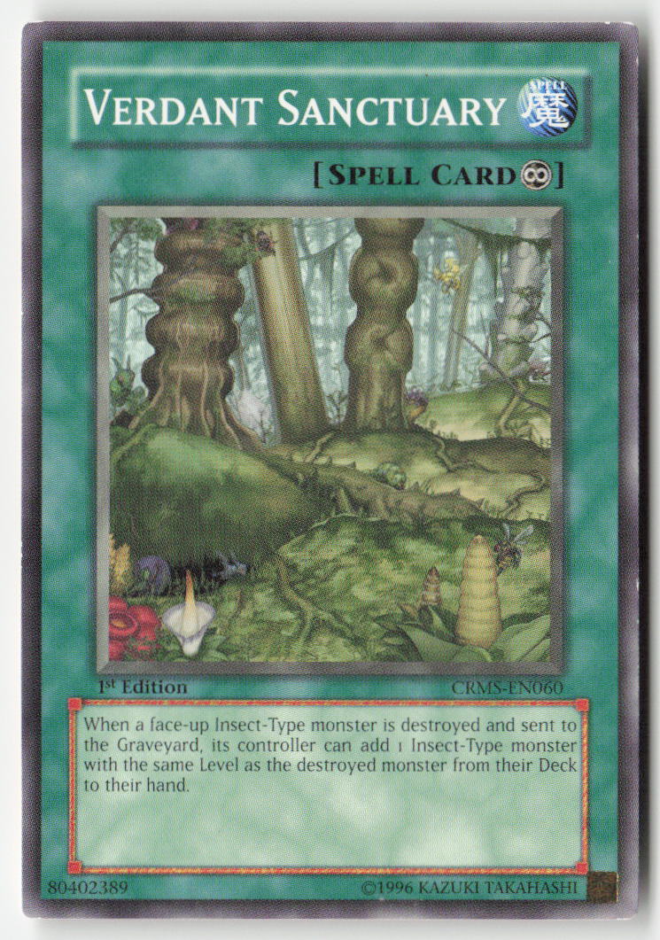 Verdant Sanctuary CRMS-EN060 1st Edition Common Moderately Played