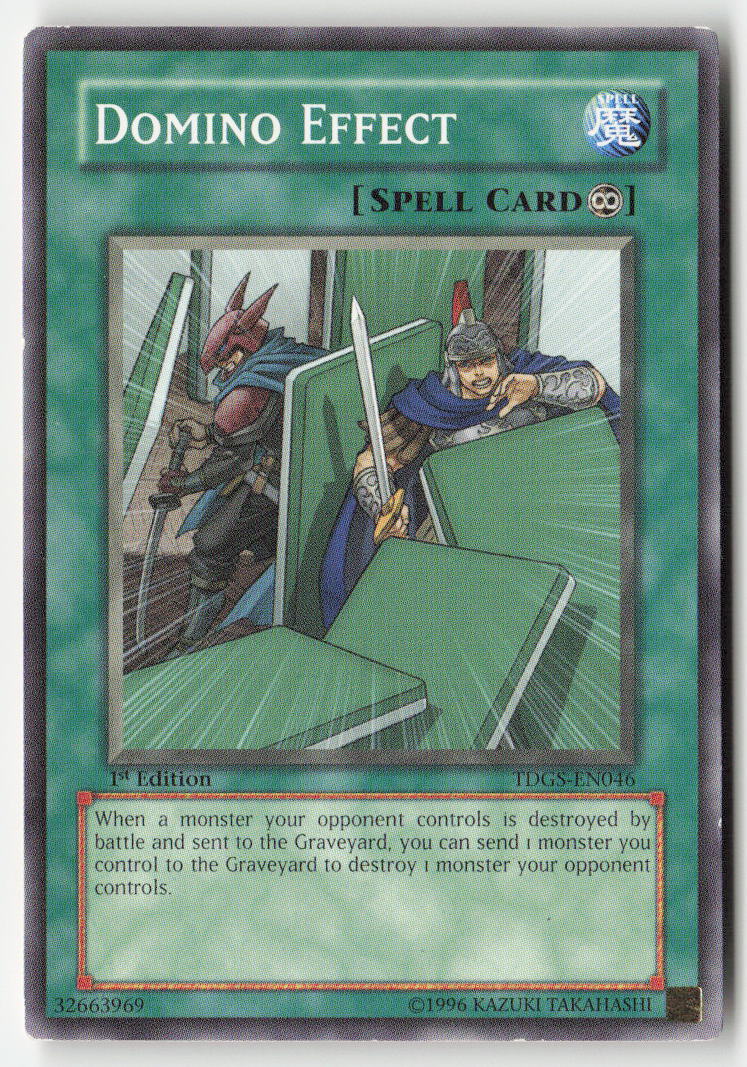 Domino Effect TDGS-EN046 1st Edition Common Moderately Played, Front