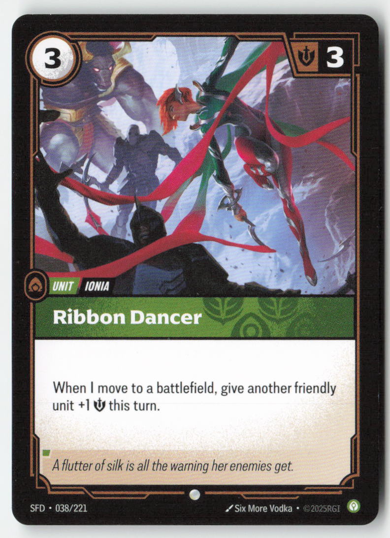 Ribbon Dancer #038/221 - Spiritforged - Riftbound - Common - Lightly Played
