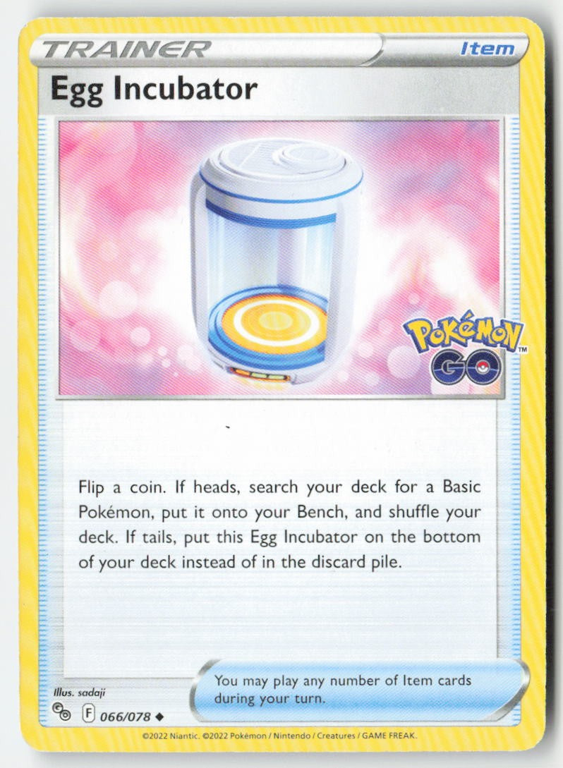 Egg Incubator 066/78 Regular Pokémon GO Moderately Played, Front
