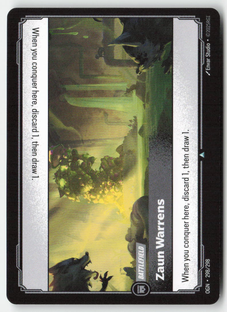 Zaun Warrens #298/298 - Origins - Riftbound - Uncommon - Lightly Played