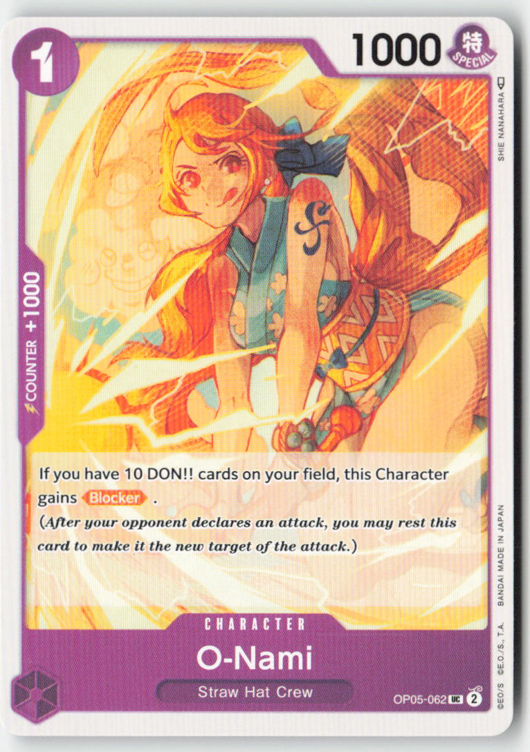 O-Nami OP05-062 Normal Uncommon Lightly Played