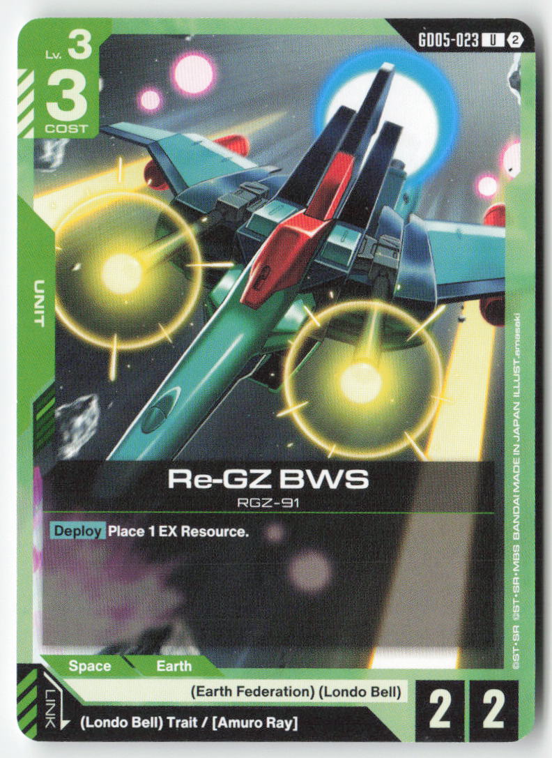 Re-GZ BWS GD05-023 Uncommon Normal Lightly Played