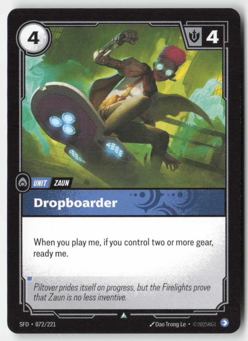 Dropboarder #072/221 - Spiritforged - Riftbound - Uncommon - Lightly Played