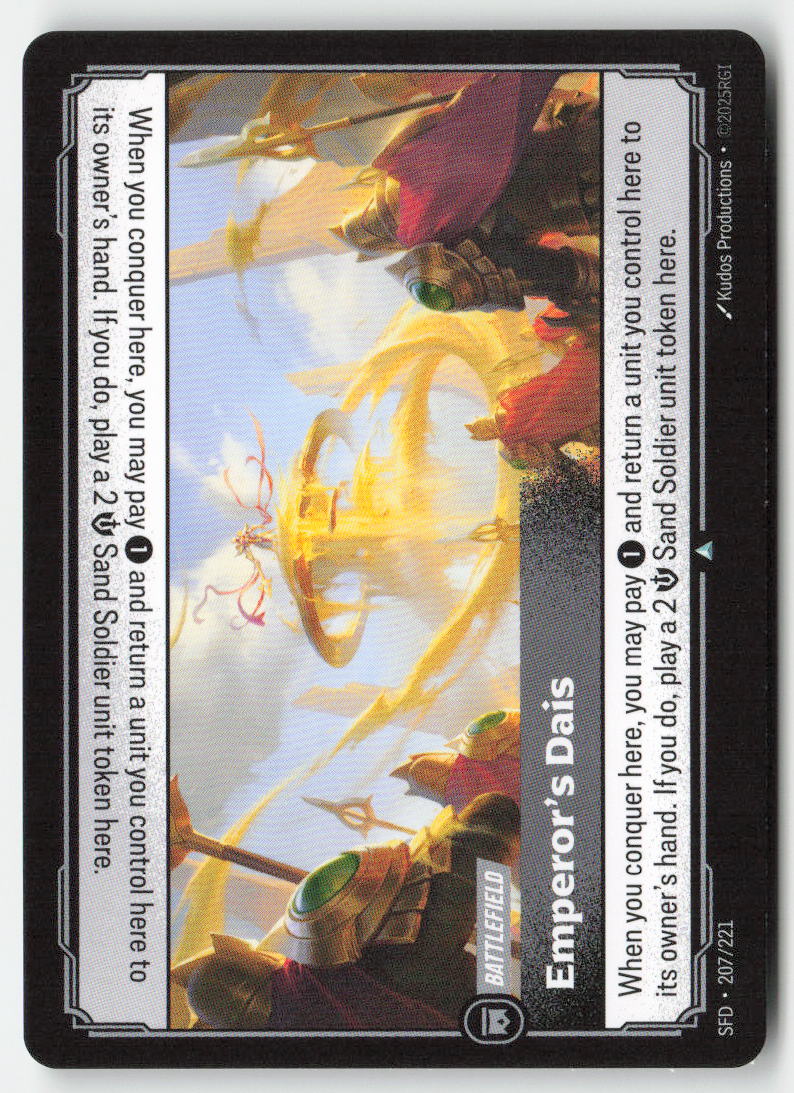 Emperor's Dais #207/221 - Spiritforged - Riftbound - Uncommon - Lightly Played