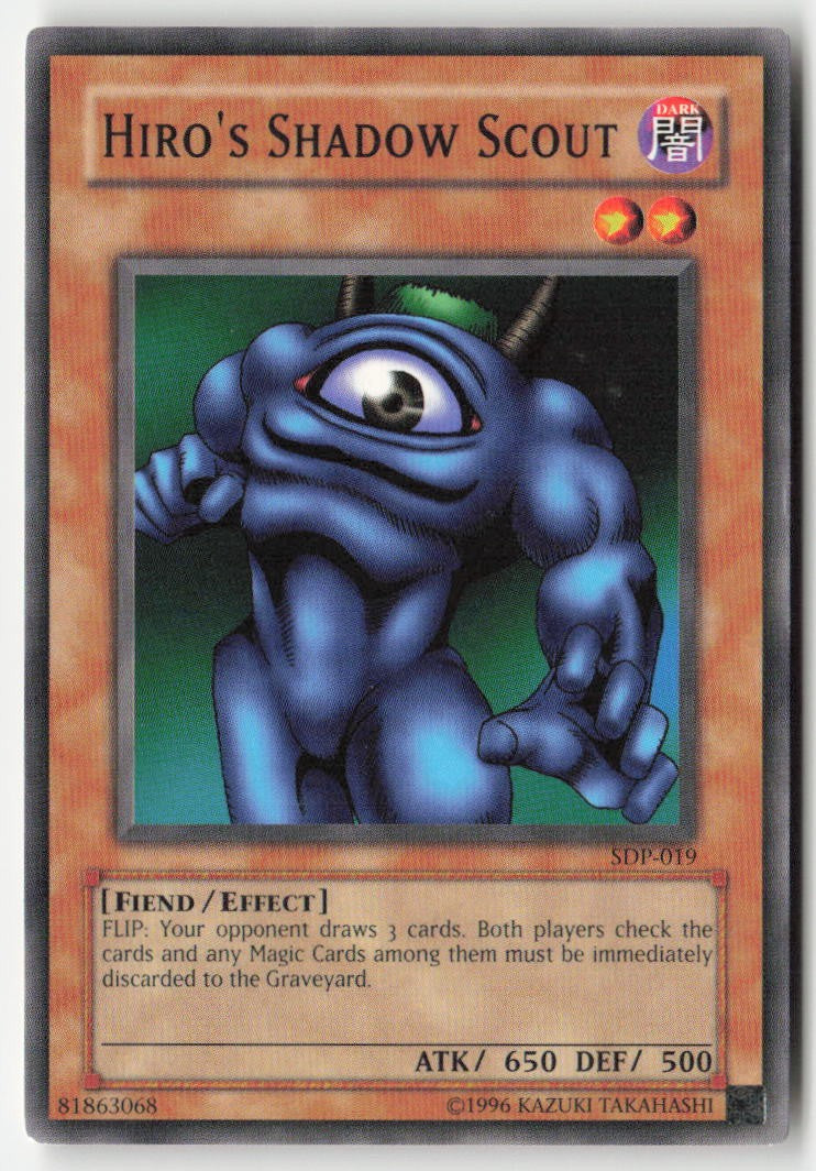 Hiro's Shadow Scout SDP-019 Unlimited Common Moderately Played, Front