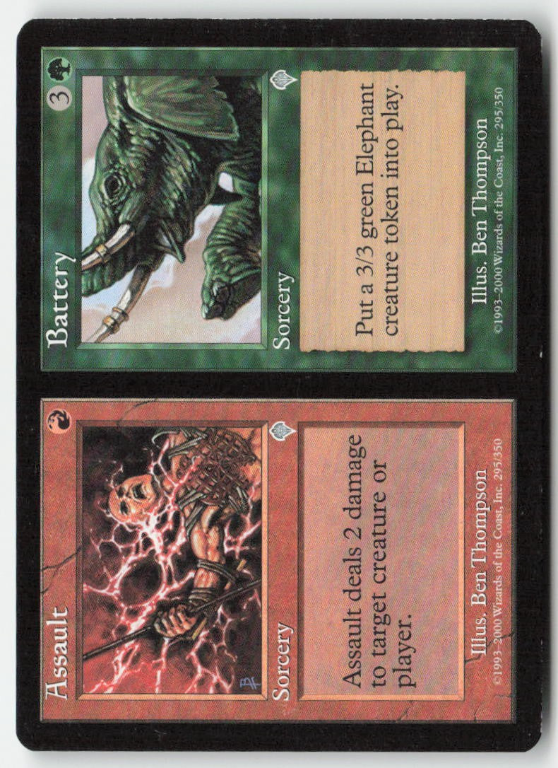 Assault // Battery INV 295 Uncommon Moderately Played