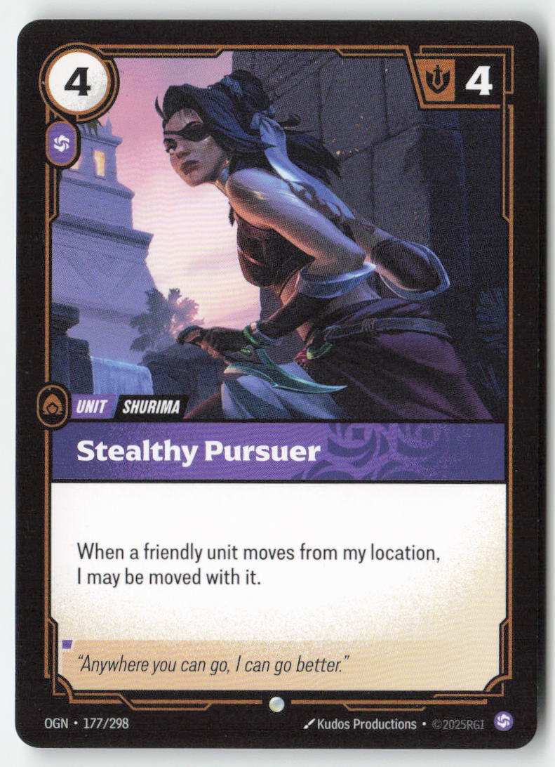 Stealthy Pursuer #177/298 - Origins - Riftbound - Common - Lightly Played