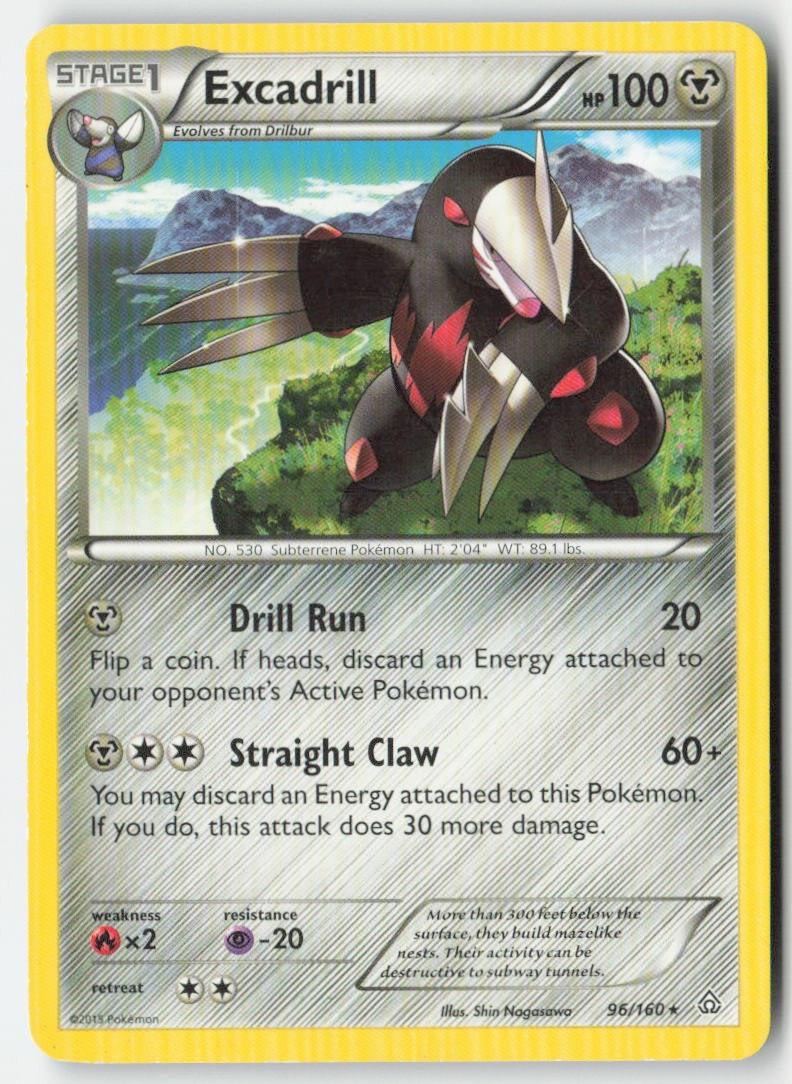 Excadrill 96/160 Regular Primal Clash Moderately Played