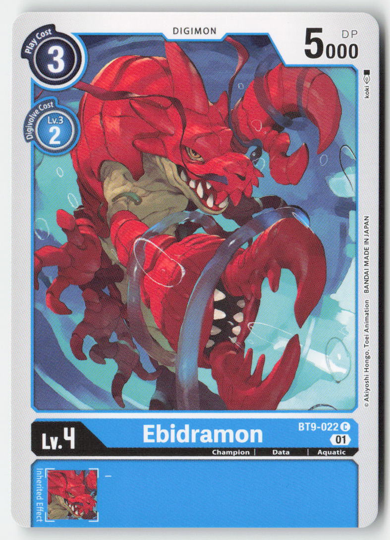 Ebidramon BT9-022 Normal Common Near Mint, Front