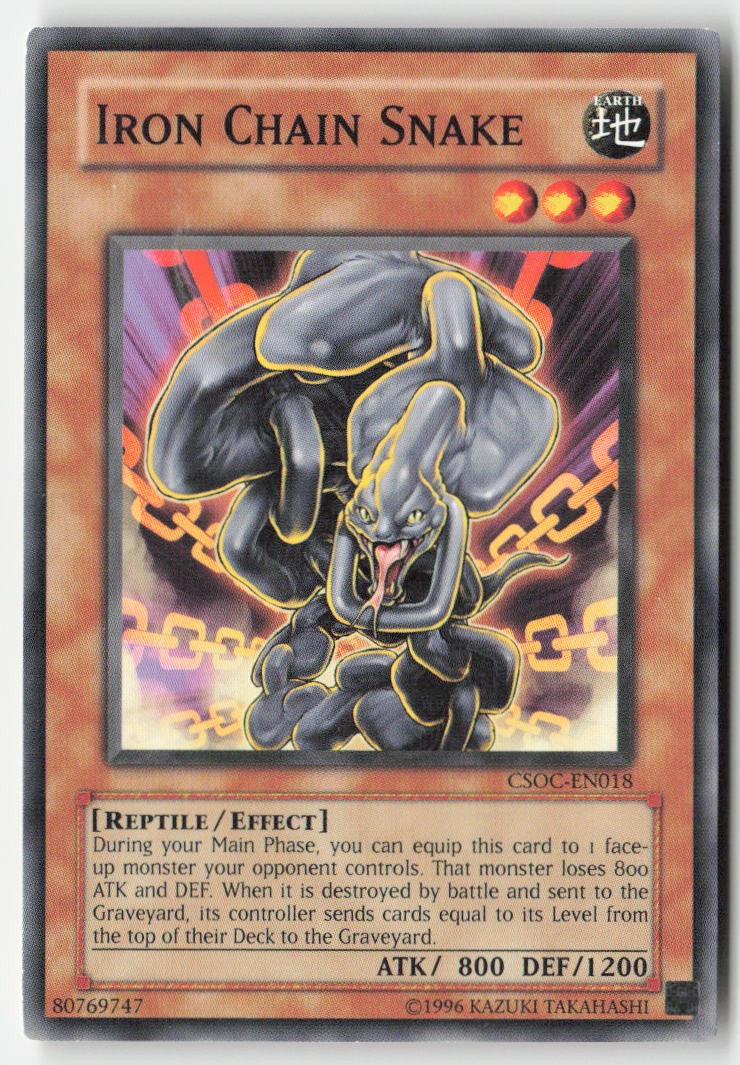 Iron Chain Snake CSOC-EN018 Unlimited Common Moderately Played