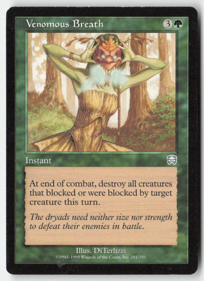 Venomous Breath MMQ 281 Uncommon Moderately Played