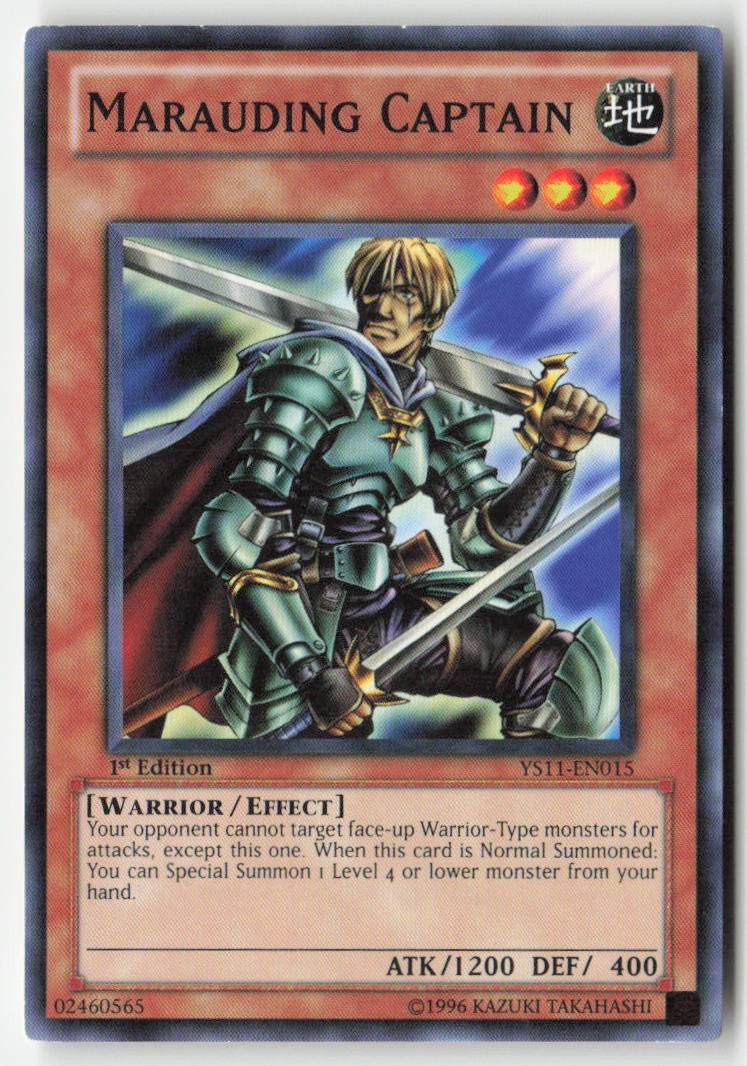 Marauding Captain YS11-EN015 1st Edition Common Moderately Played, Front