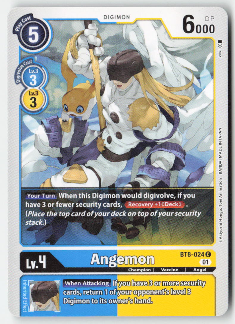 Angemon BT8-024 Normal Common Near Mint, Front