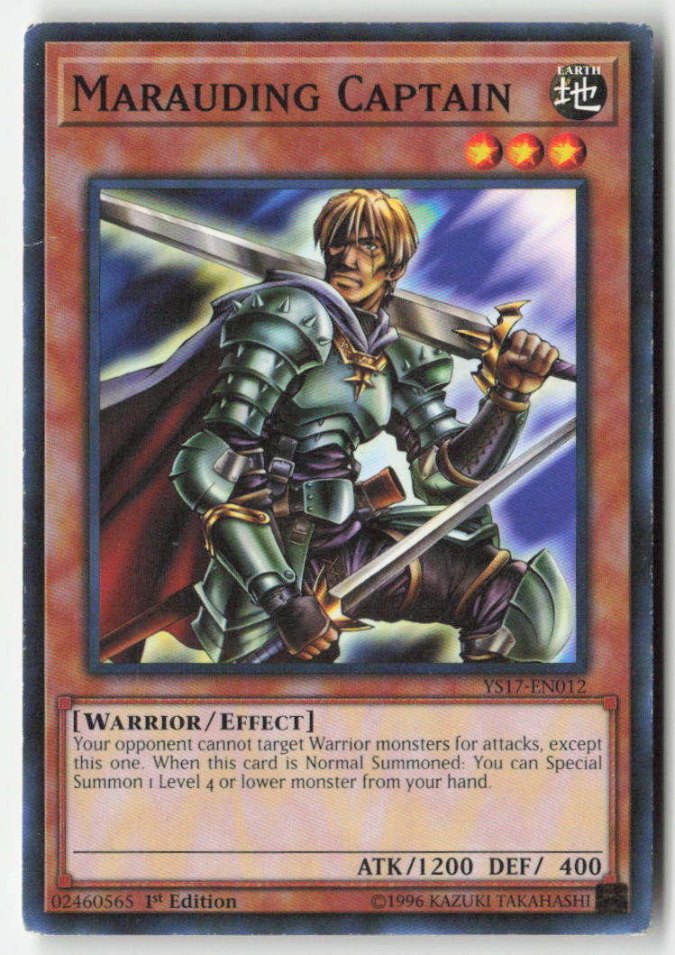 Marauding Captain YS17-EN012 1st Edition Common Moderately Played, Front