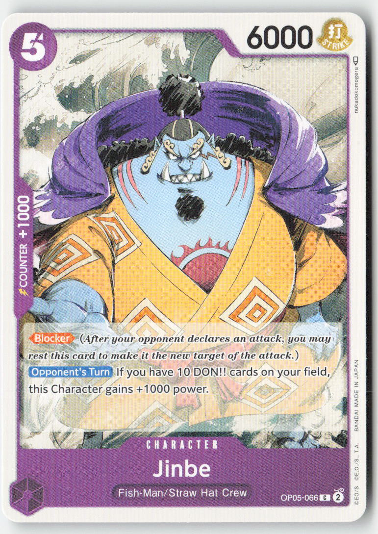 Jinbe (ST-18 Reprint) OP05-066 Normal Common Lightly Played