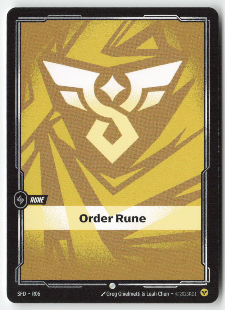 Order Rune #R06 - Spiritforged - Riftbound - Common - Lightly Played
