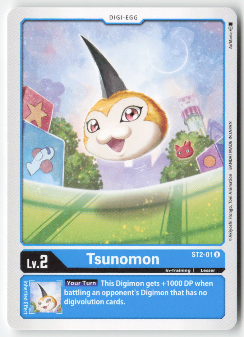 Tsunomon ST2-01 Normal Uncommon Near Mint, Front