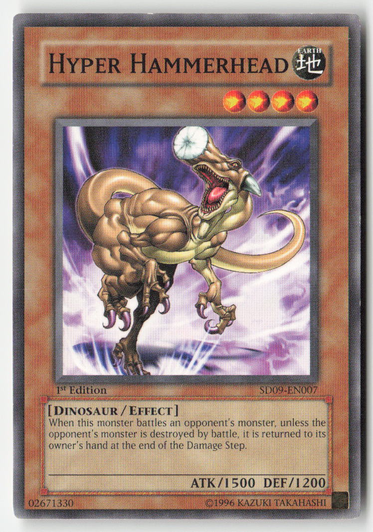 Hyper Hammerhead SD09-EN007 1st Edition Common Moderately Played