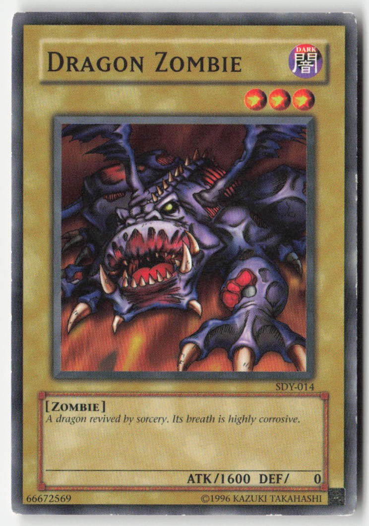 Dragon Zombie SDY-014 Unlimited Common Moderately Played, Front