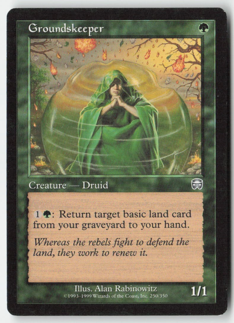 Groundskeeper MMQ 250 Uncommon Moderately Played, Front