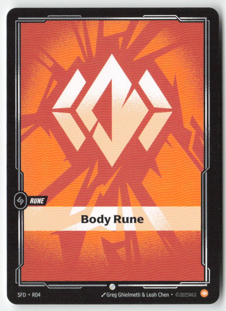Body Rune #R04 - Spiritforged - Riftbound - Common - Lightly Played
