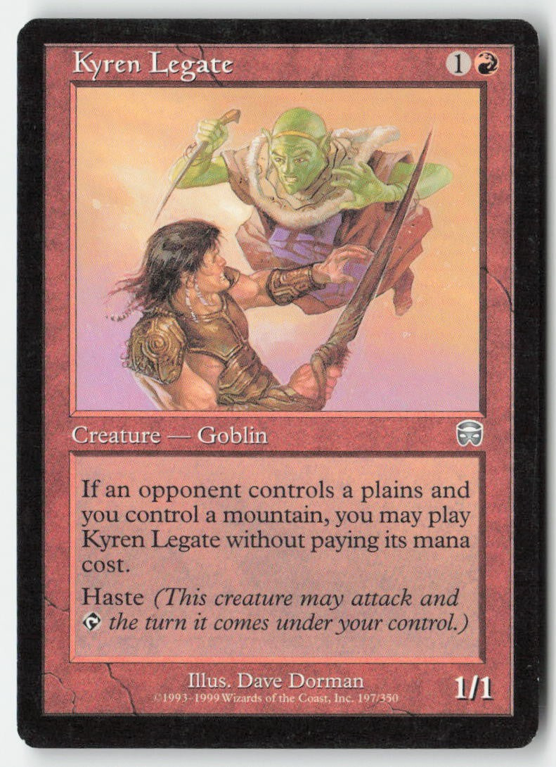 Kyren Legate MMQ 197 Uncommon Moderately Played, Front