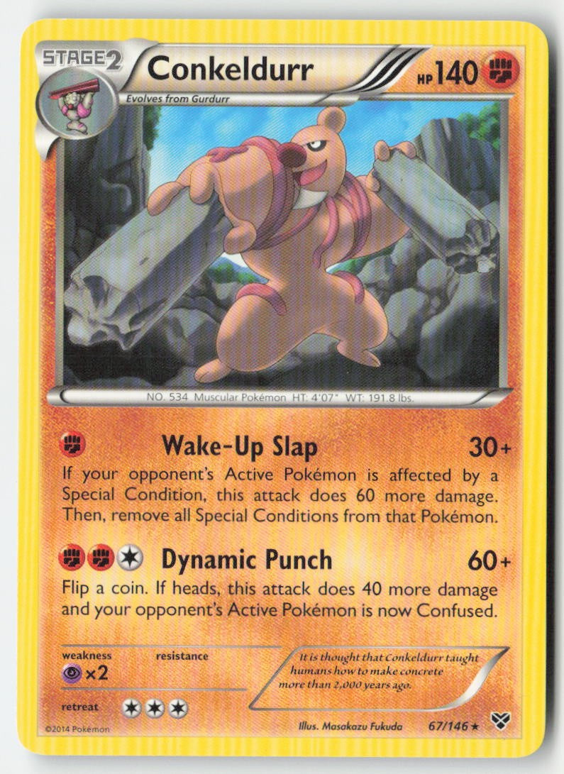 Conkeldurr 67/146 Regular XY Moderately Played