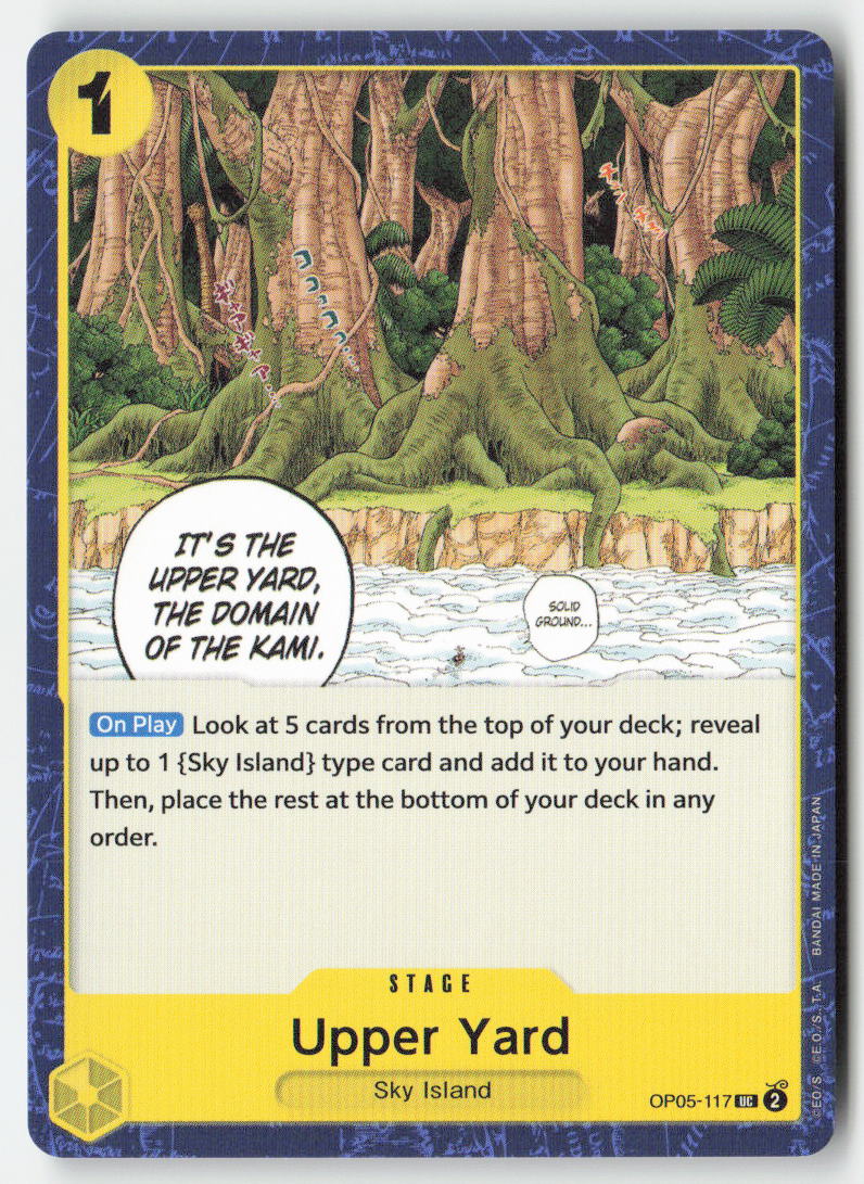 Upper Yard OP05-117 Normal Uncommon Lightly Played