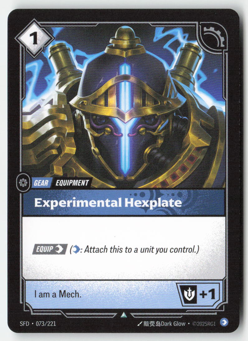 Experimental Hexplate #073/221 - Spiritforged - Riftbound - Uncommon - Lightly Played