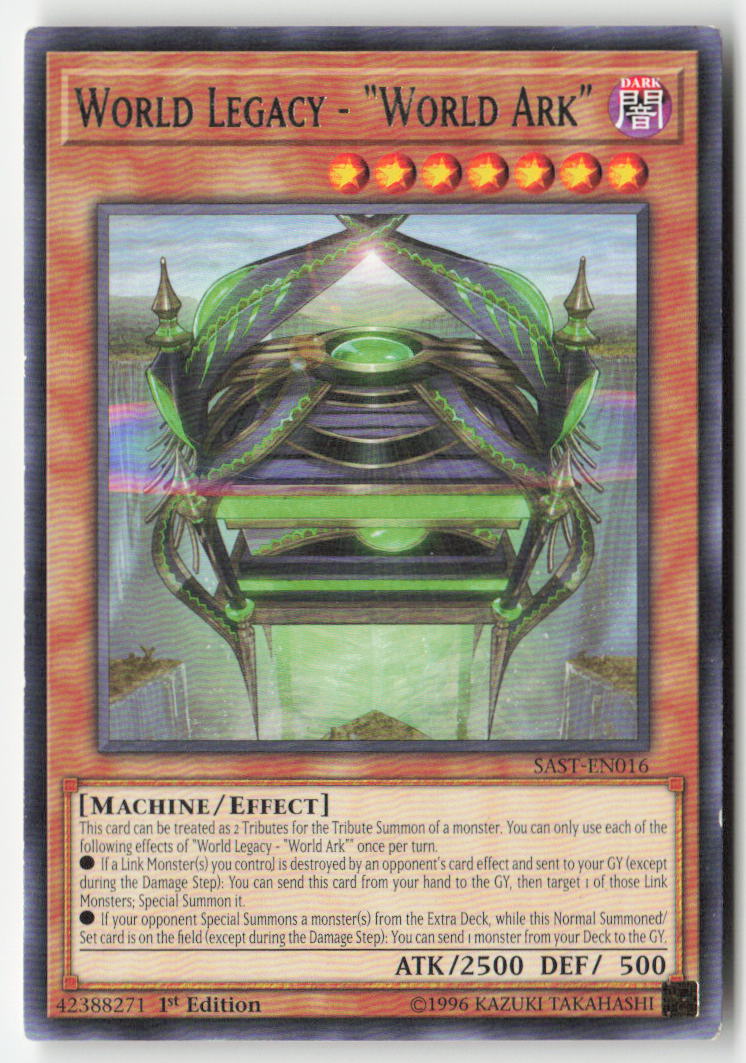 World Legacy - "World Ark" SAST-EN016 1st Edition Rare Moderately Played, Front