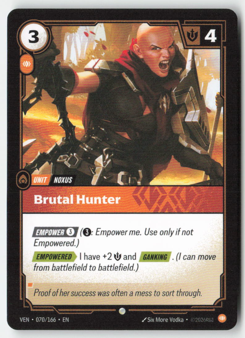 Brutal Hunter #070/166 - Vendetta - Riftbound - Common - Lightly Played
